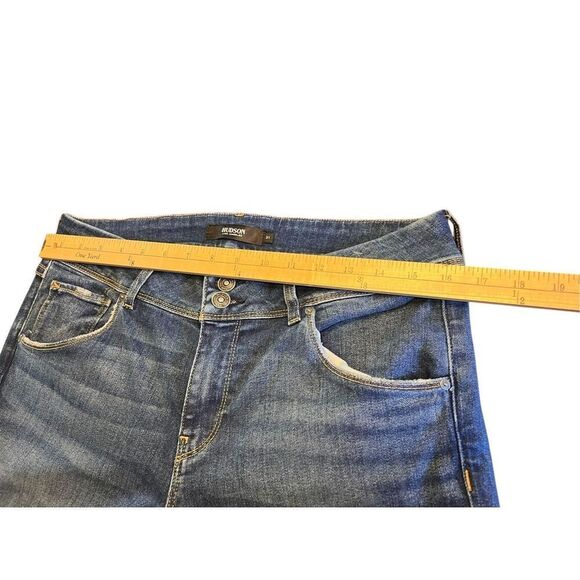 Hudson Jeans size 12(31) Beth Baby Boot Cut Jeans Dark Wash Flap Pocket Y2k - Picture 7 of 10